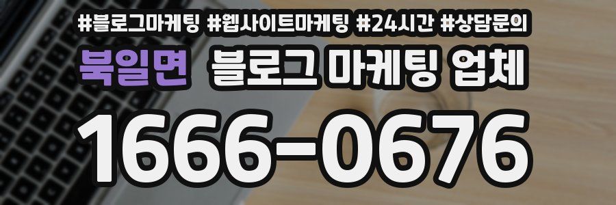 북일면 블로그 마케팅 업체