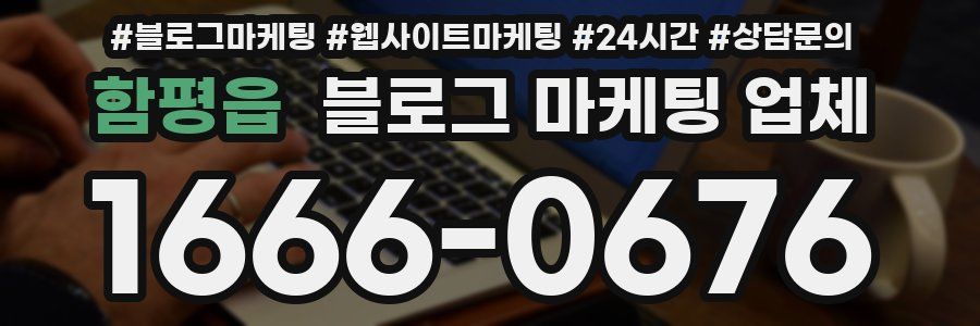 함평읍 블로그 마케팅 업체
