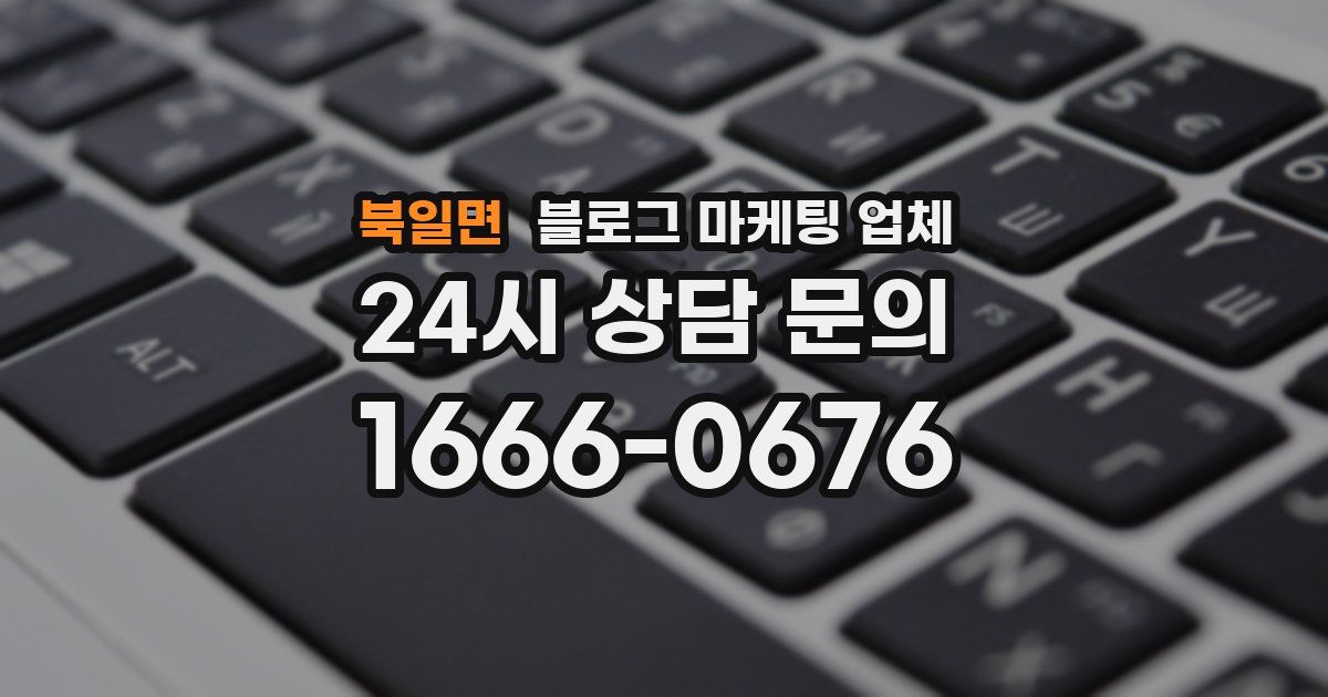 북일면 블로그 마케팅 업체
