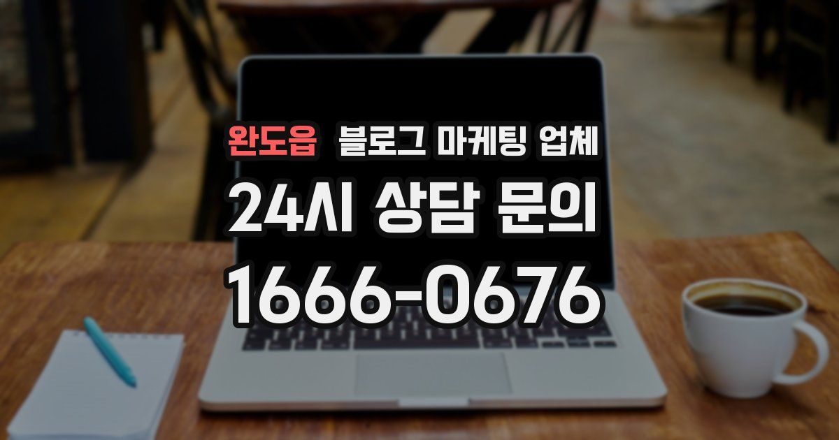완도읍 블로그 마케팅 업체