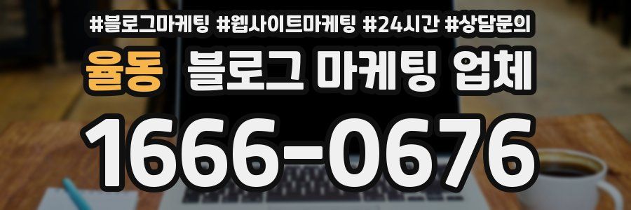 율동 블로그 마케팅 업체