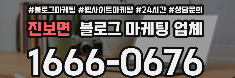 진보면 블로그 마케팅 업체