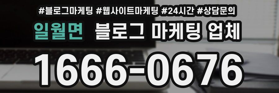 일월면 블로그 마케팅 업체