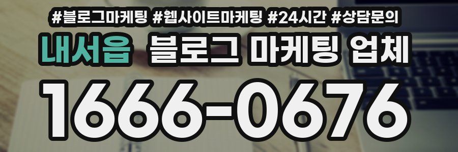 내서읍 블로그 마케팅 업체