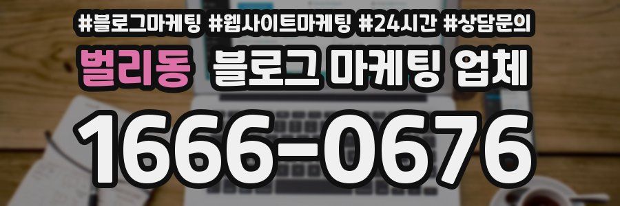 벌리동 블로그 마케팅 업체