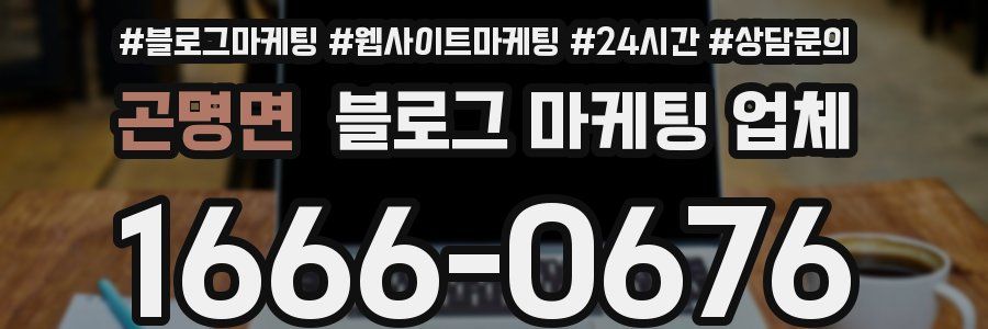 곤명면 블로그 마케팅 업체