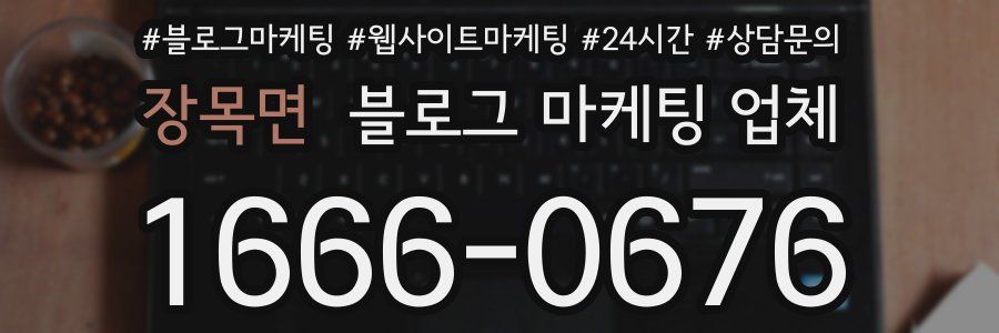 장목면 블로그 마케팅 업체