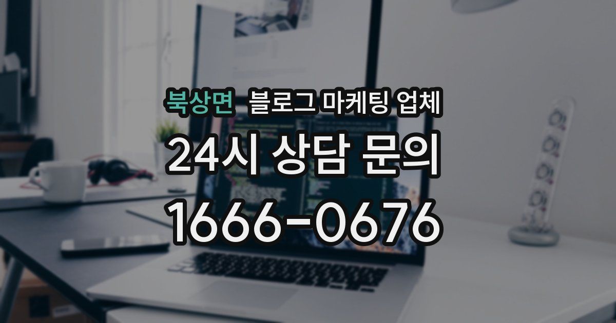 북상면 블로그 마케팅 업체
