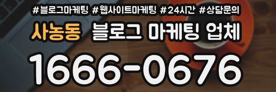 사농동 블로그 마케팅 업체