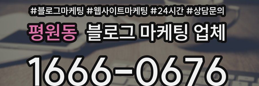 평원동 블로그 마케팅 업체