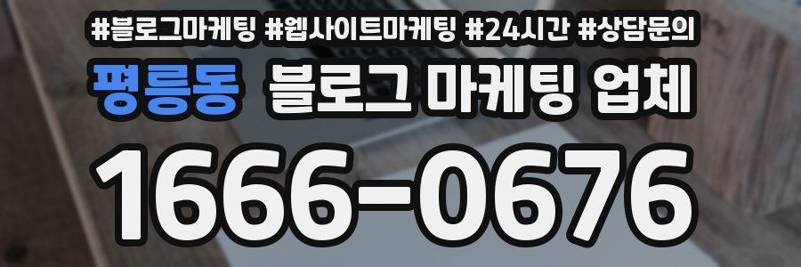 평릉동 블로그 마케팅 업체
