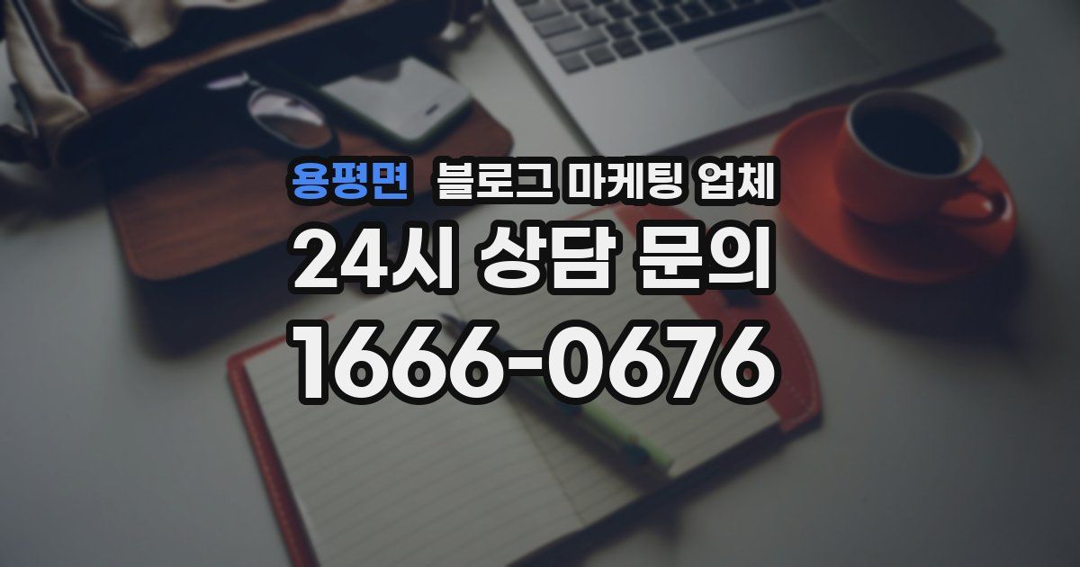 용평면 블로그 마케팅 업체