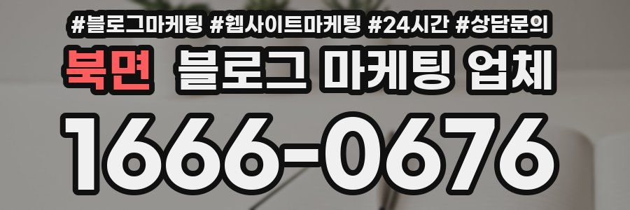 북면 블로그 마케팅 업체