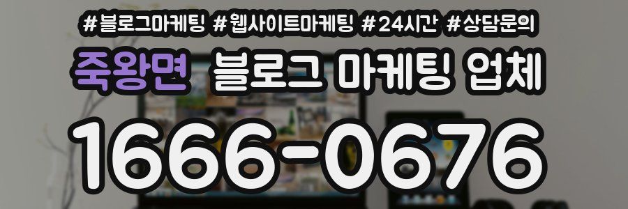 죽왕면 블로그 마케팅 업체