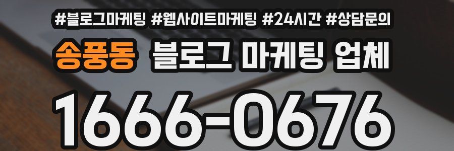 송풍동 블로그 마케팅 업체