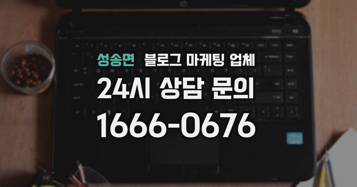 성송면 블로그 마케팅 업체