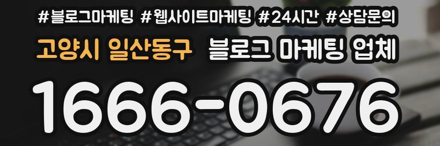 고양시 일산동구 블로그 마케팅 업체