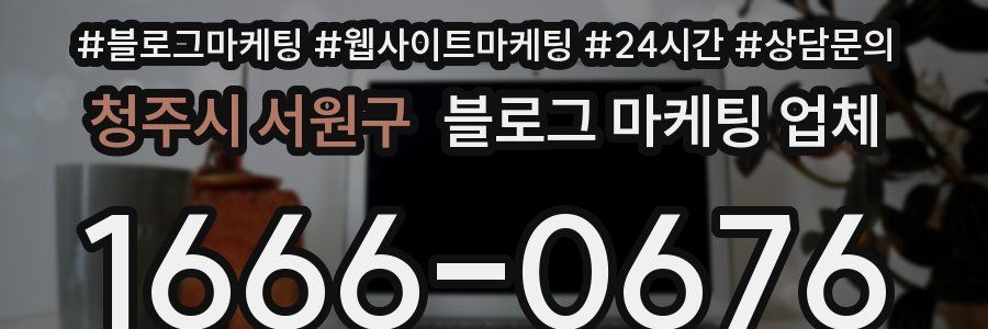 청주시 서원구 블로그 마케팅 업체