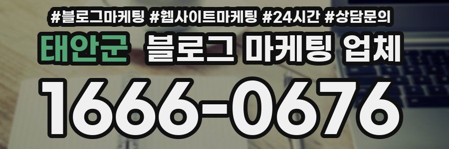 태안군 블로그 마케팅 업체