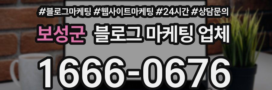 보성군 블로그 마케팅 업체