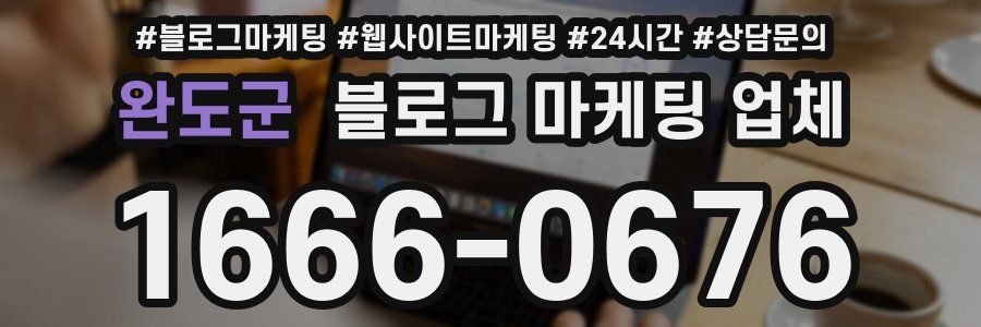 완도군 블로그 마케팅 업체
