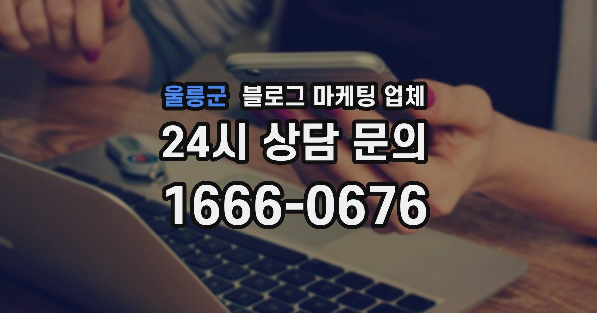 울릉군 블로그 마케팅 업체
