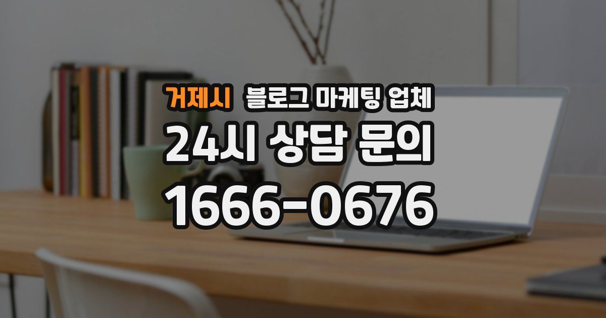 거제시 블로그 마케팅 업체
