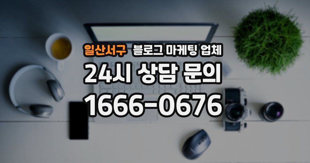 일산서구 블로그 마케팅 업체