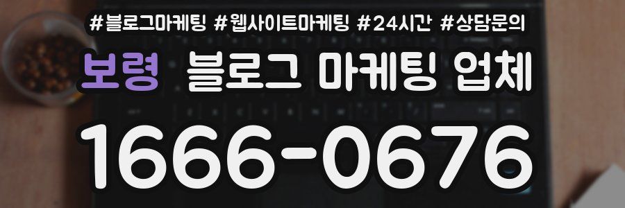 보령 블로그 마케팅 업체