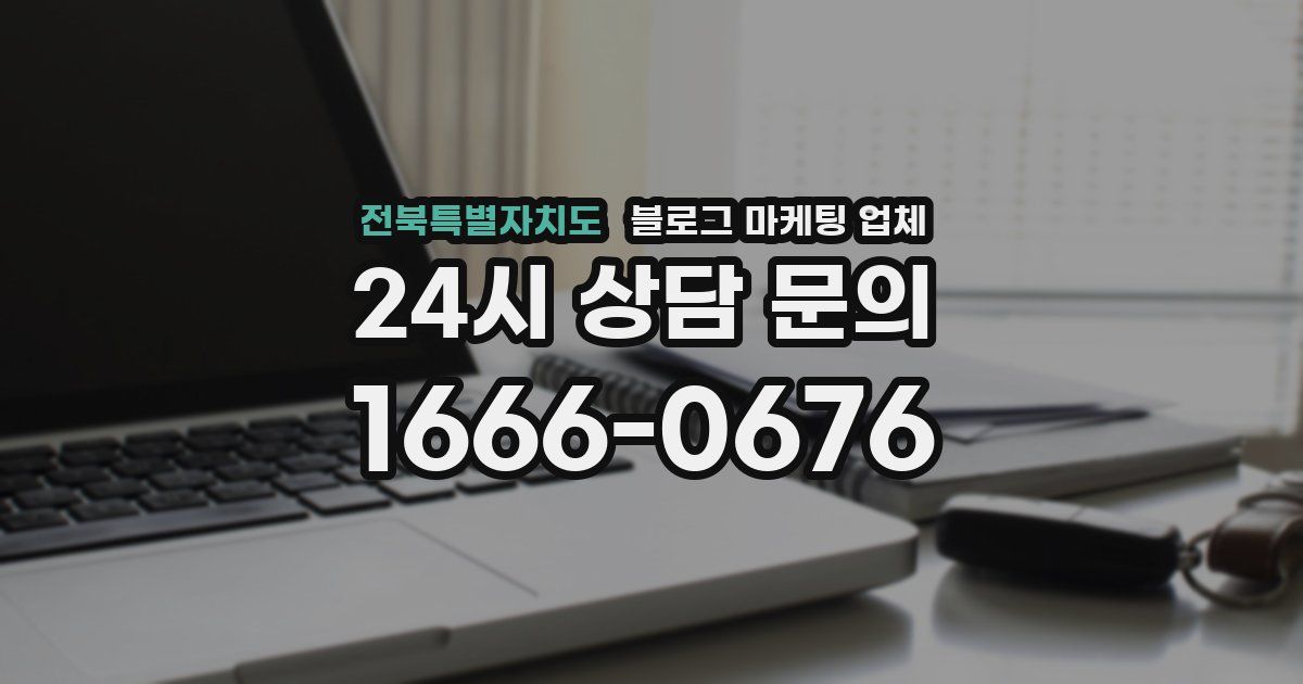 전북특별자치도 블로그 마케팅 업체