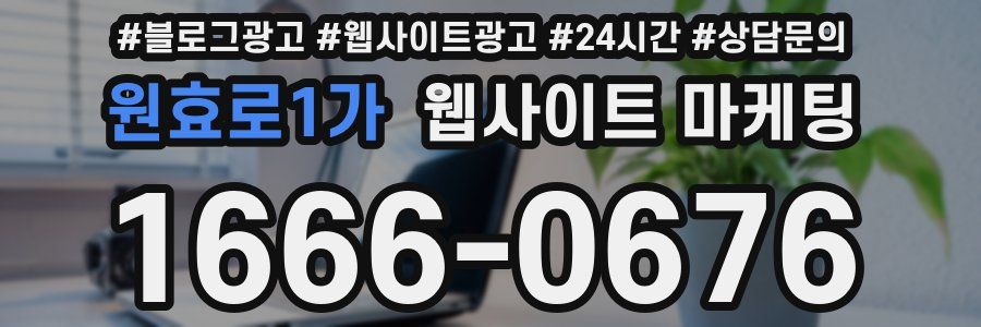 원효로1가 웹사이트 마케팅