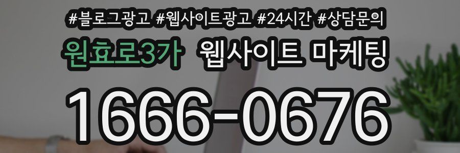 원효로3가 웹사이트 마케팅