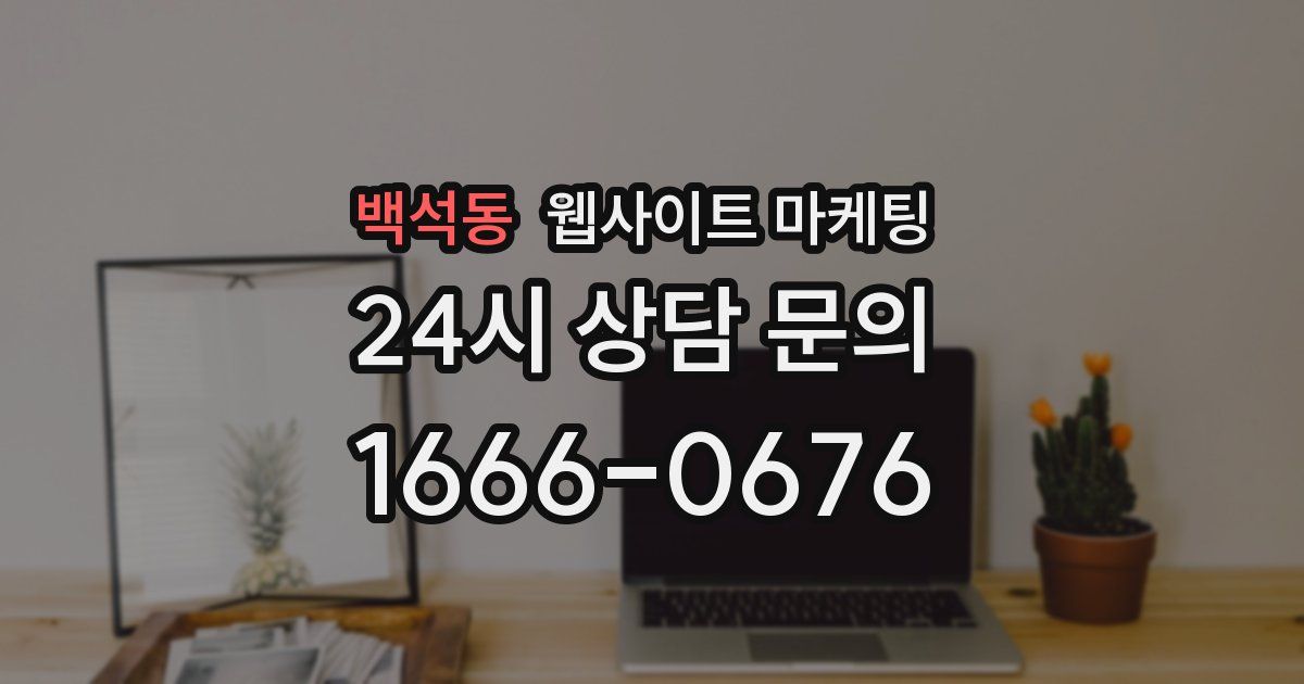 백석동 웹사이트 마케팅