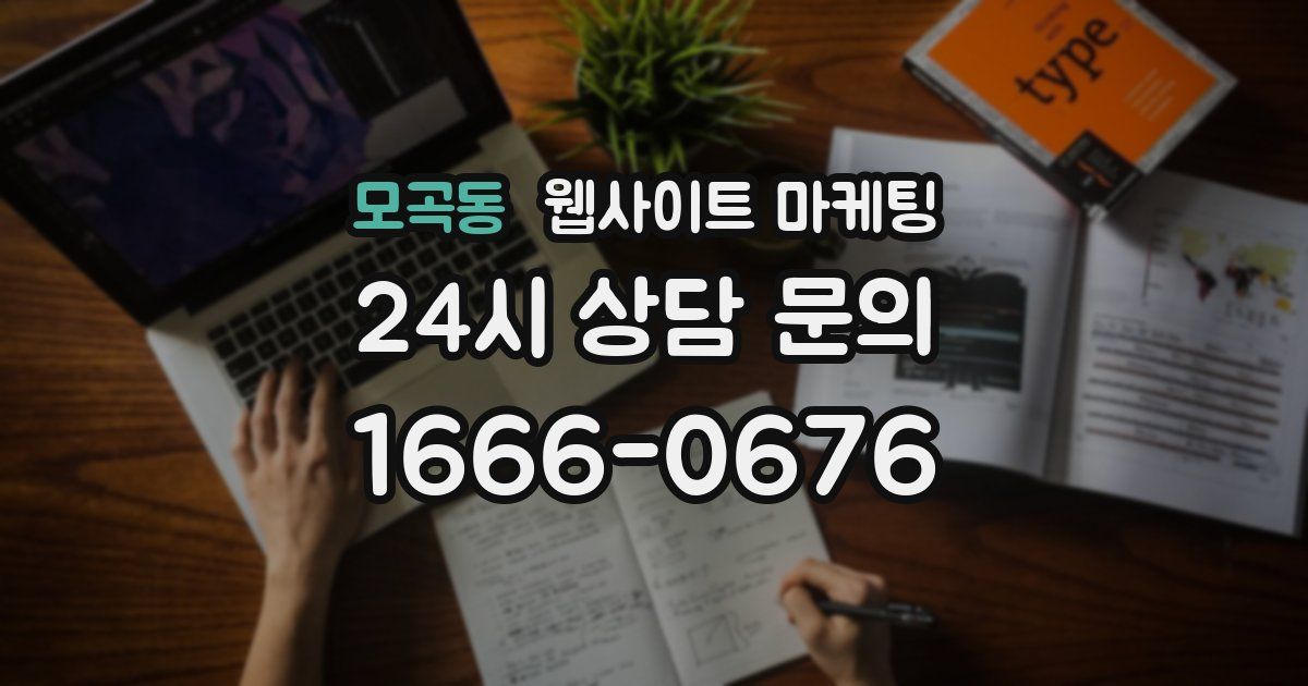 모곡동 웹사이트 마케팅