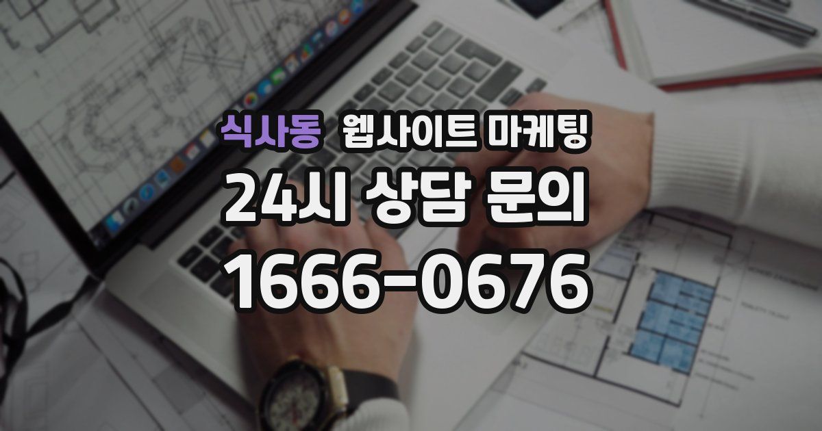 식사동 웹사이트 마케팅
