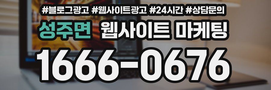 성주면 웹사이트 마케팅