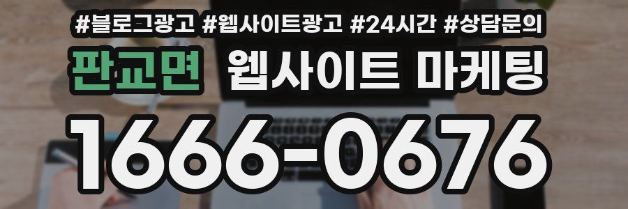 판교면 웹사이트 마케팅
