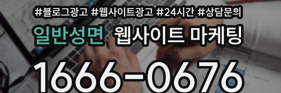 일반성면 웹사이트 마케팅