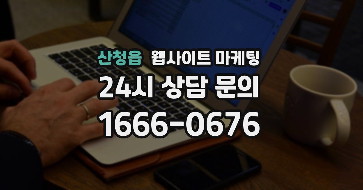 산청읍 웹사이트 마케팅