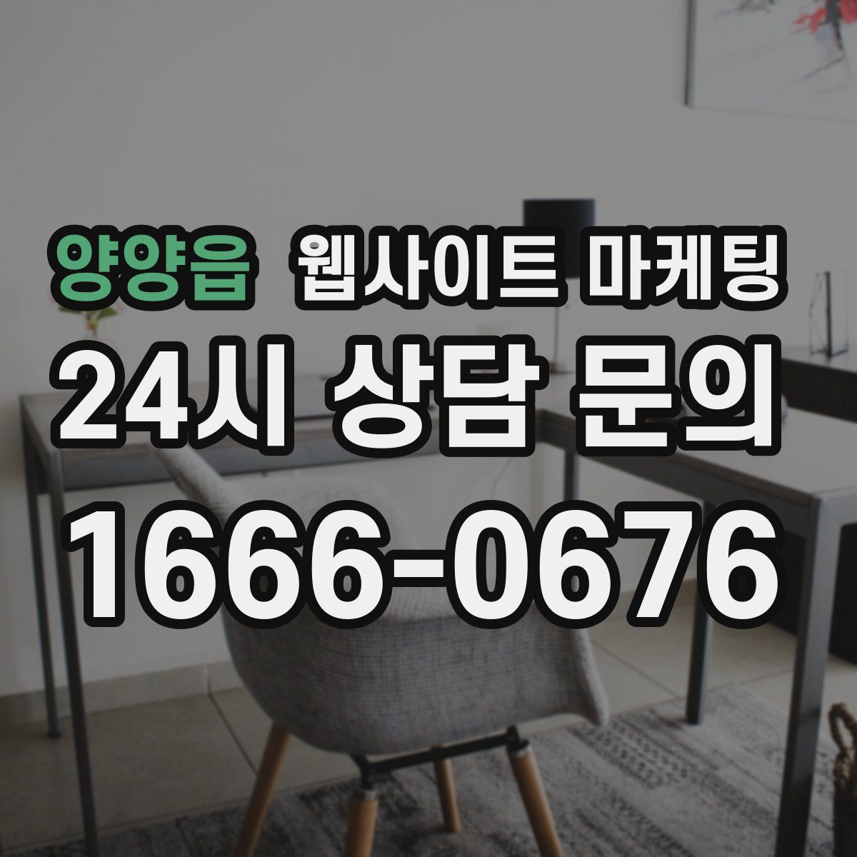 양양읍 웹사이트 마케팅