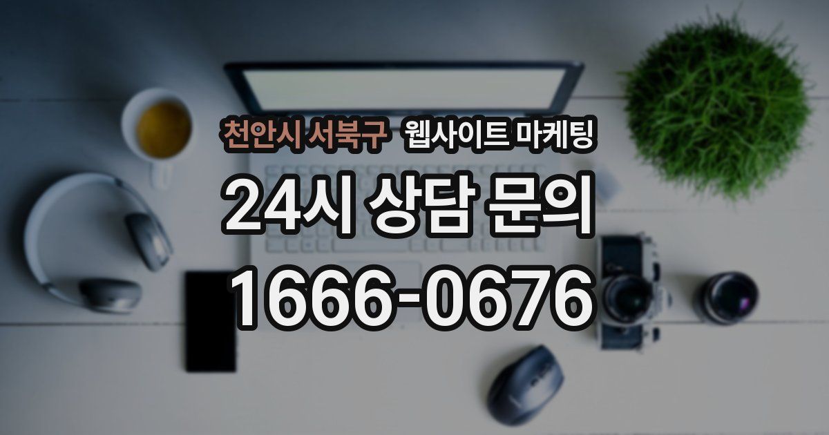 천안시 서북구 웹사이트 마케팅