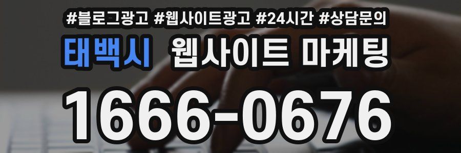 태백시 웹사이트 마케팅