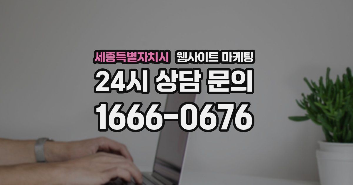 세종특별자치시 웹사이트 마케팅