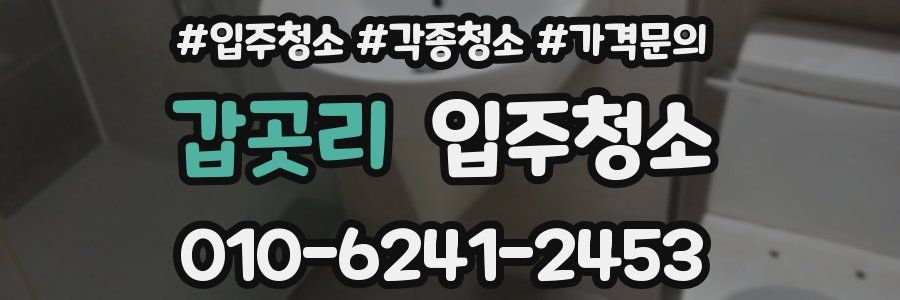 갑곳리 이사청소