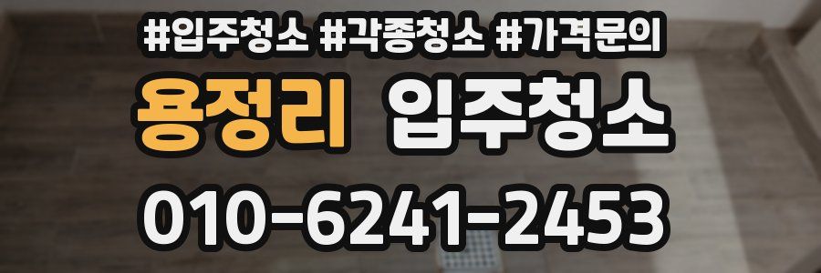 용정리 이사청소