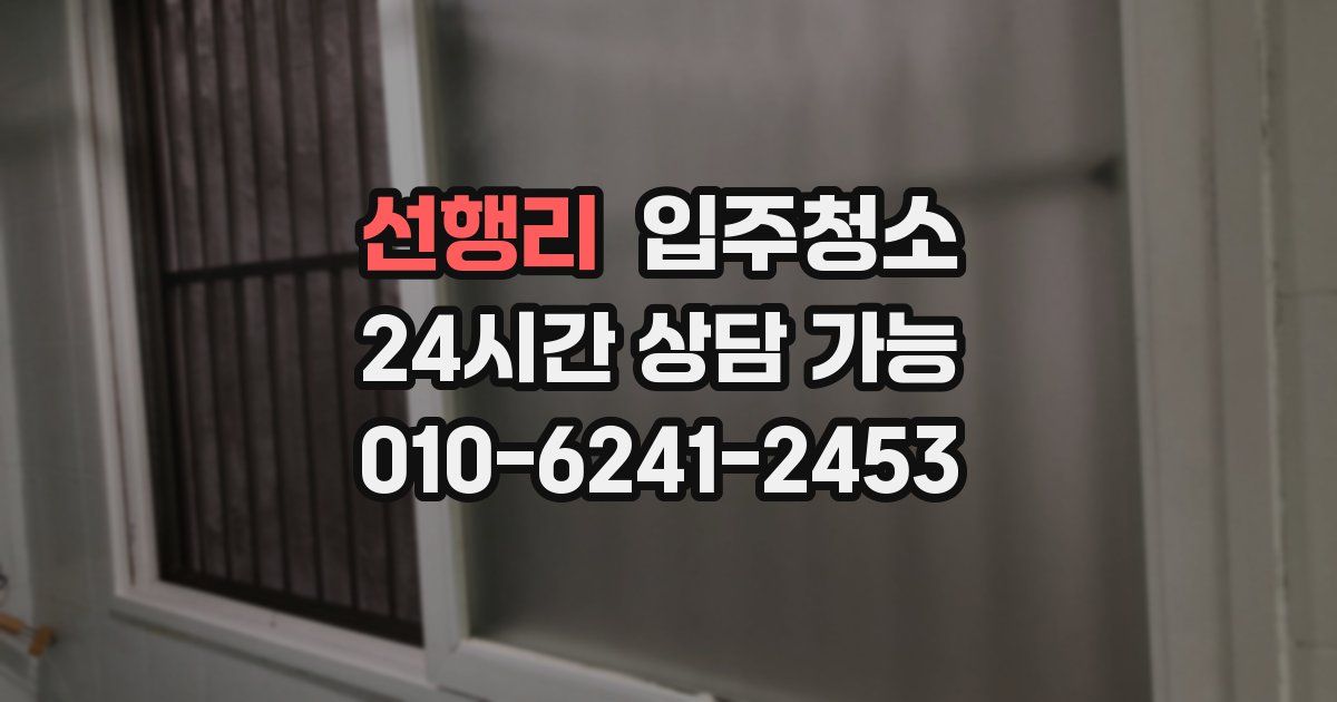 선행리 입주청소