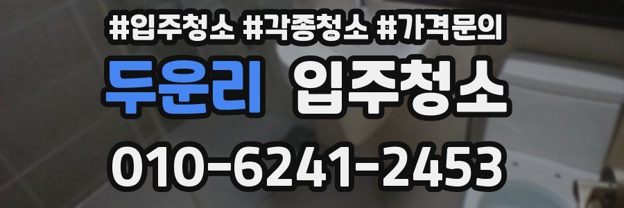 두운리 이사청소