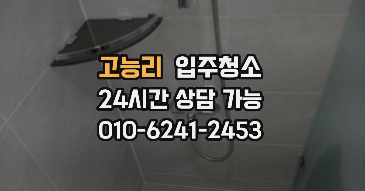 고능리 입주청소