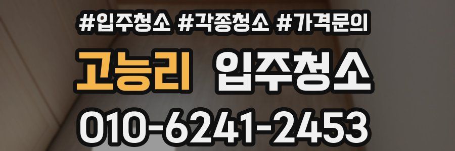 고능리 이사청소