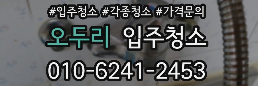 오두리 이사청소